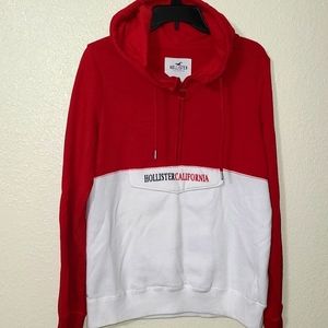 Hollister Pullover 1/2 Zipper Hooded Sweatshirt